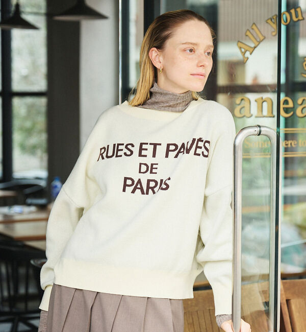 Rouge vif「【2025新色登場】ジャガードロゴニット」|ニット・セーター|