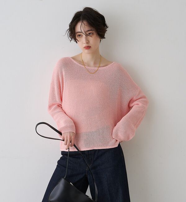 Rouge vif「【一部店舗限定】バックスリット ゆるメッシュニット」|ニット・セーター|