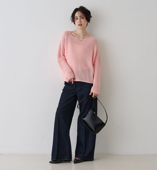 Rouge vif「【一部店舗限定】バックスリット ゆるメッシュニット」|ニット・セーター|