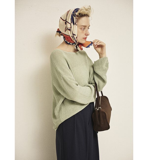 Rouge vif「【一部店舗限定】バックスリット ゆるメッシュニット」|ニット・セーター|