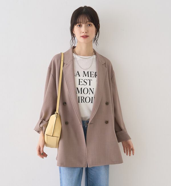 Rouge vif「バスケットメッシュダブルジャケット」|テーラードジャケット|