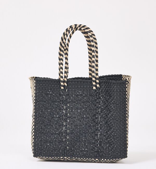 Rouge vif「【MOON BIRD/ムーンバード】手編みのメルカドバッグS/かごバッグ/ハンド」|かごバッグ|