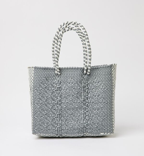 Rouge vif「【MOON BIRD/ムーンバード】手編みのメルカドバッグS/かごバッグ/ハンド」|かごバッグ|ブラック系その他3