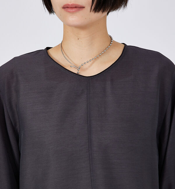 qualite「エアリータックスリーブブラウス」|シャツ・ブラウス|