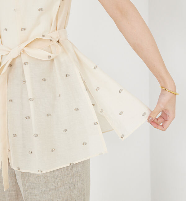 qualite「カットドビーチュニックブラウス」|ワンピース|