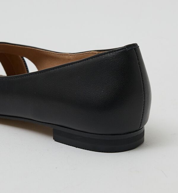 AU BANNISTER「【シルクネクタイ生地使用】グルカモチーフ フラットパンプス」|パンプス|