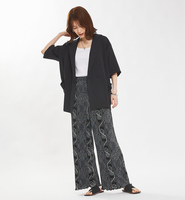 abahouse mavie「クリスタルプリーツパンツ」|その他|