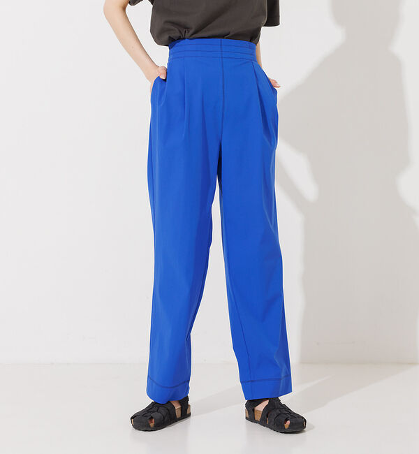 NOMINE「ステッチタックパンツ」|スラックス|ブルー