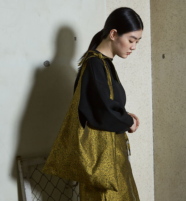 NOMINE「ジャガード バッグ」|トートバッグ|マスタード