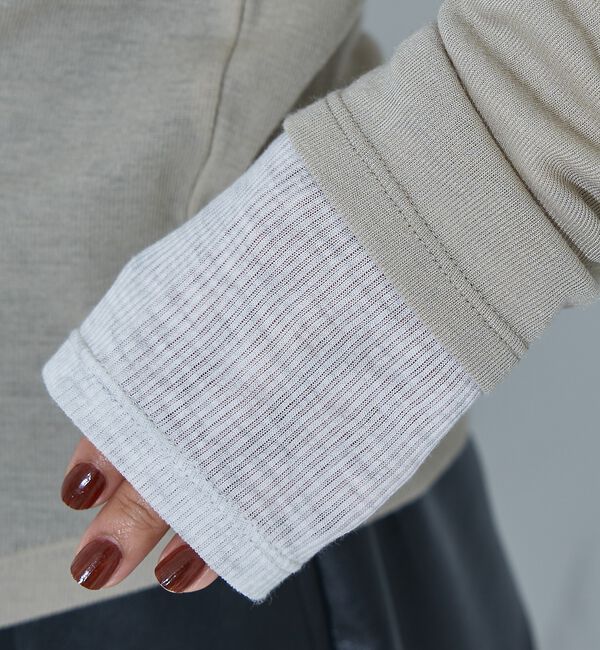 NOMINE「ダブルスリーブ シアー ロンT」|Tシャツ・カットソー|