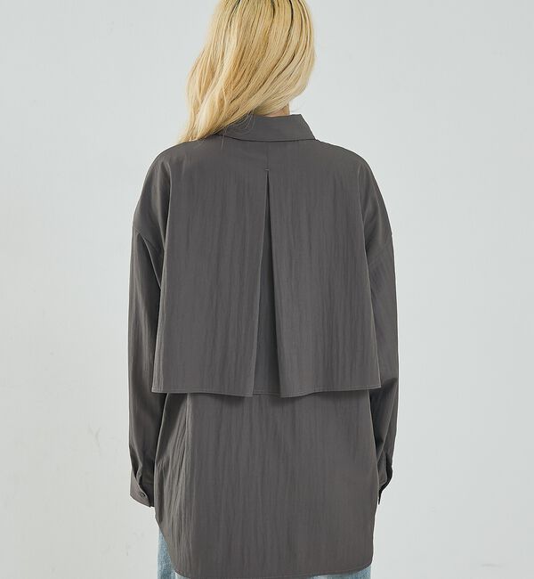 NOMINE「【ユニセックス】ロングヨーク オーバーサイズ シャツ」|シャツ・ブラウス|