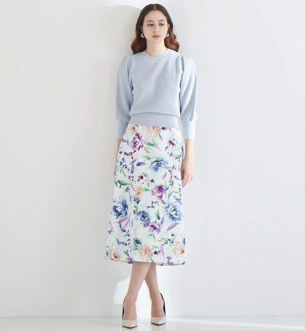 TIARA「花と羽タイトスカート」|スカート|