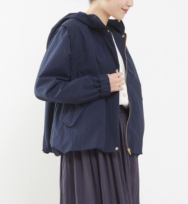 TIARA「ギャザーマウンテンパーカー2WAYベスト」|その他|ネイビー