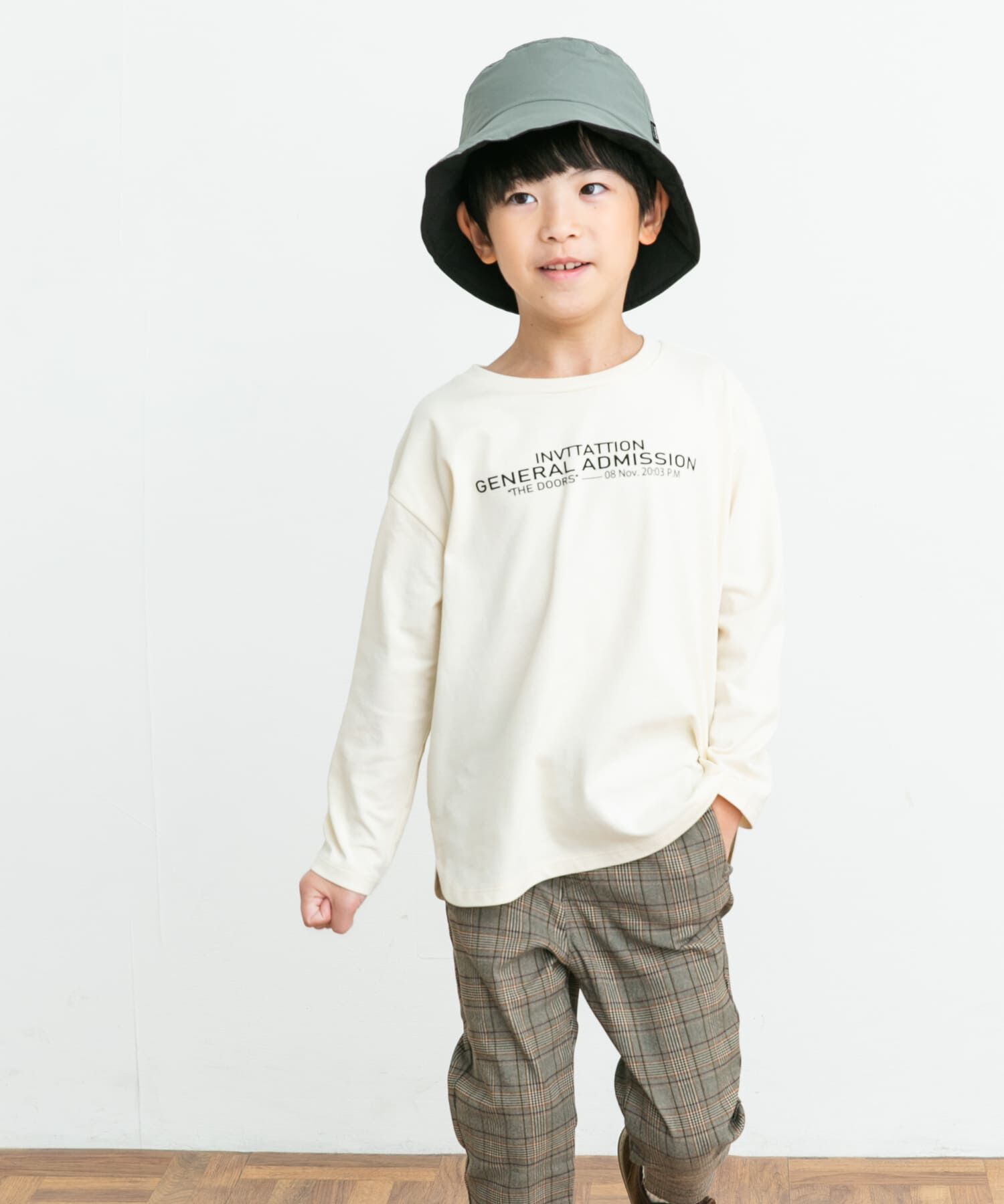 URBAN RESEARCH DOORS「コットンクルーネックロンTシャツ(KIDS)」|その他|ホワイト系その他