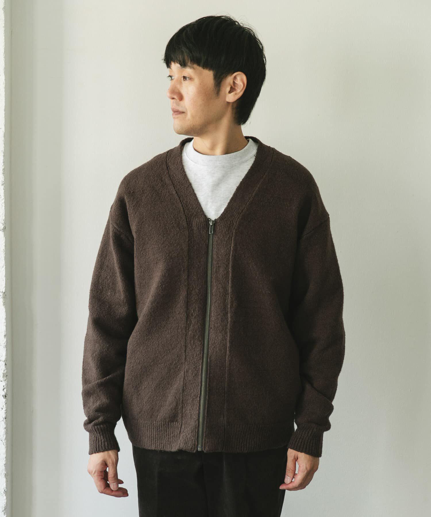 URBAN RESEARCH DOORS「AIR FIT Vネックカーディガン」|カーディガン|