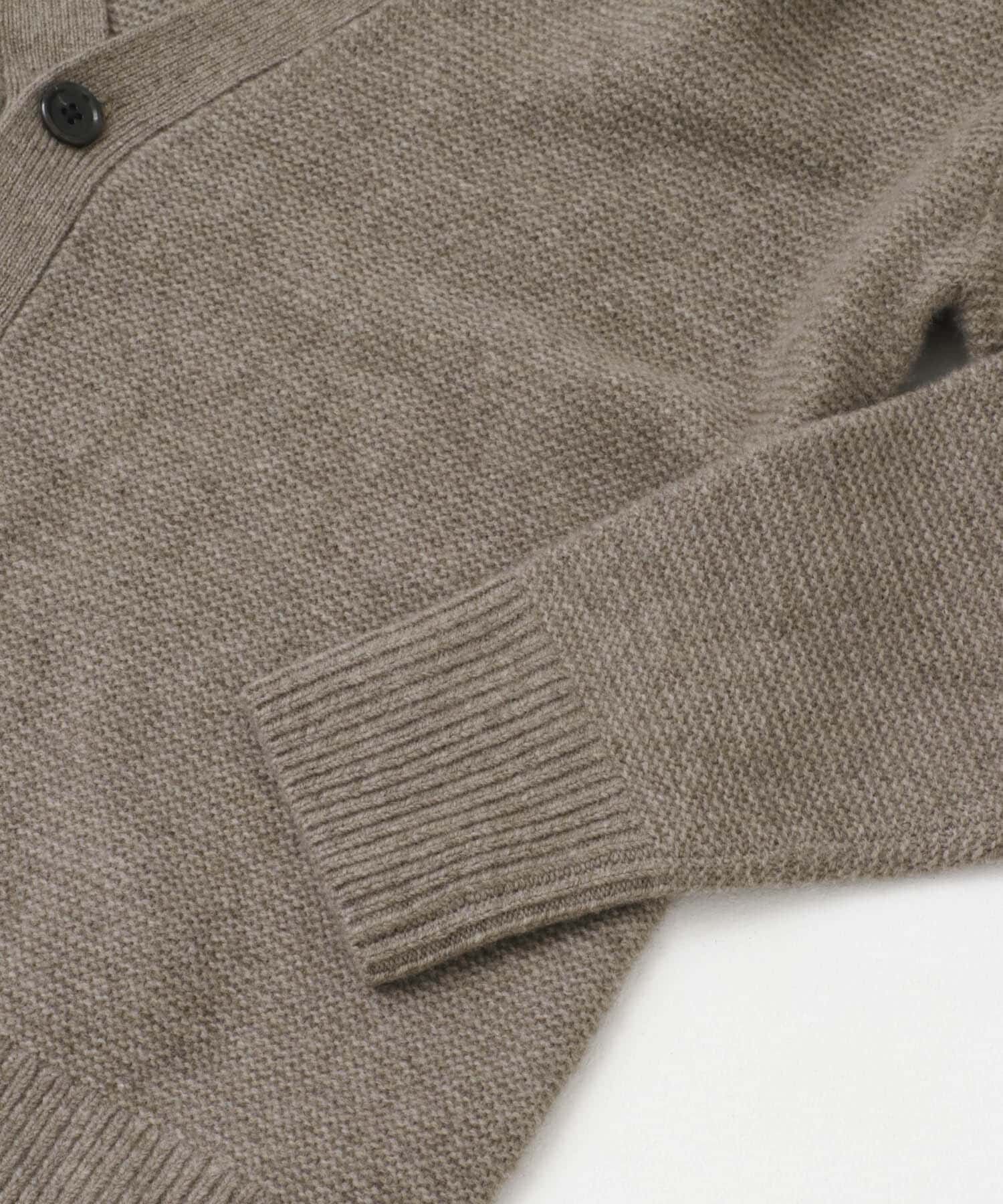 URBAN RESEARCH ROSSO「『XLサイズあり』ハミルトンウールガーター編みVネックカーディガン」|カーディガン|