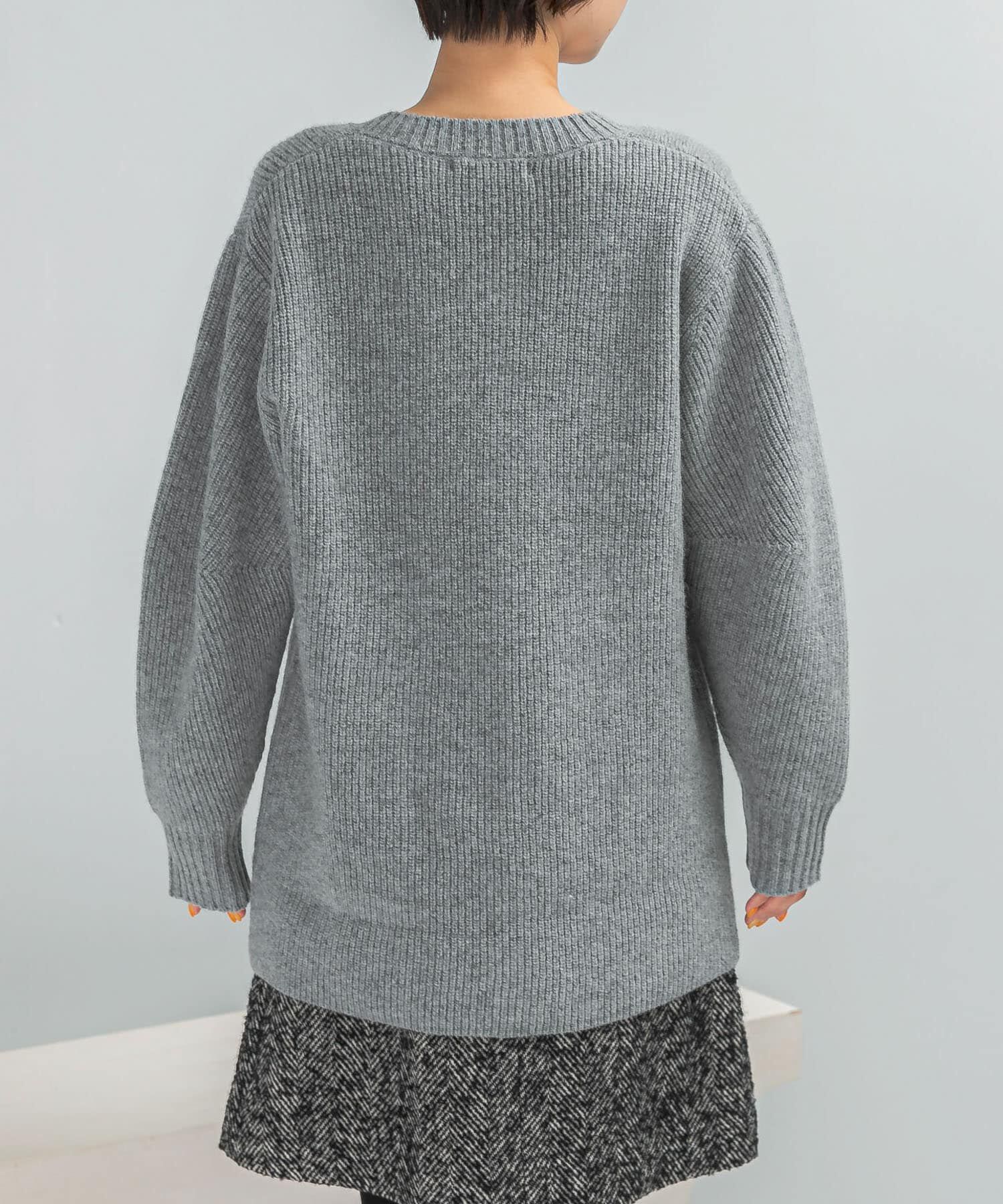 URBAN RESEARCH ROSSO「アルパカ混カーブスリーブVネックプルオーバー」|ニット・セーター|