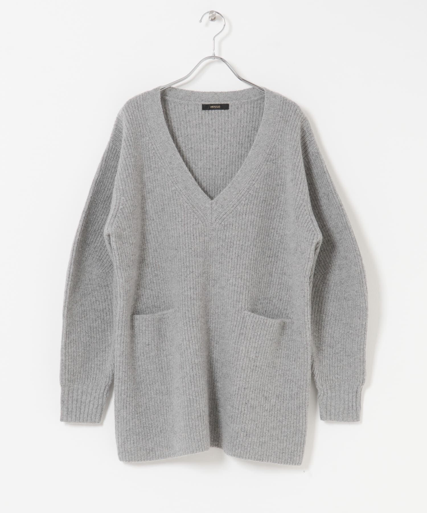 URBAN RESEARCH ROSSO「アルパカ混カーブスリーブVネックプルオーバー」|ニット・セーター|