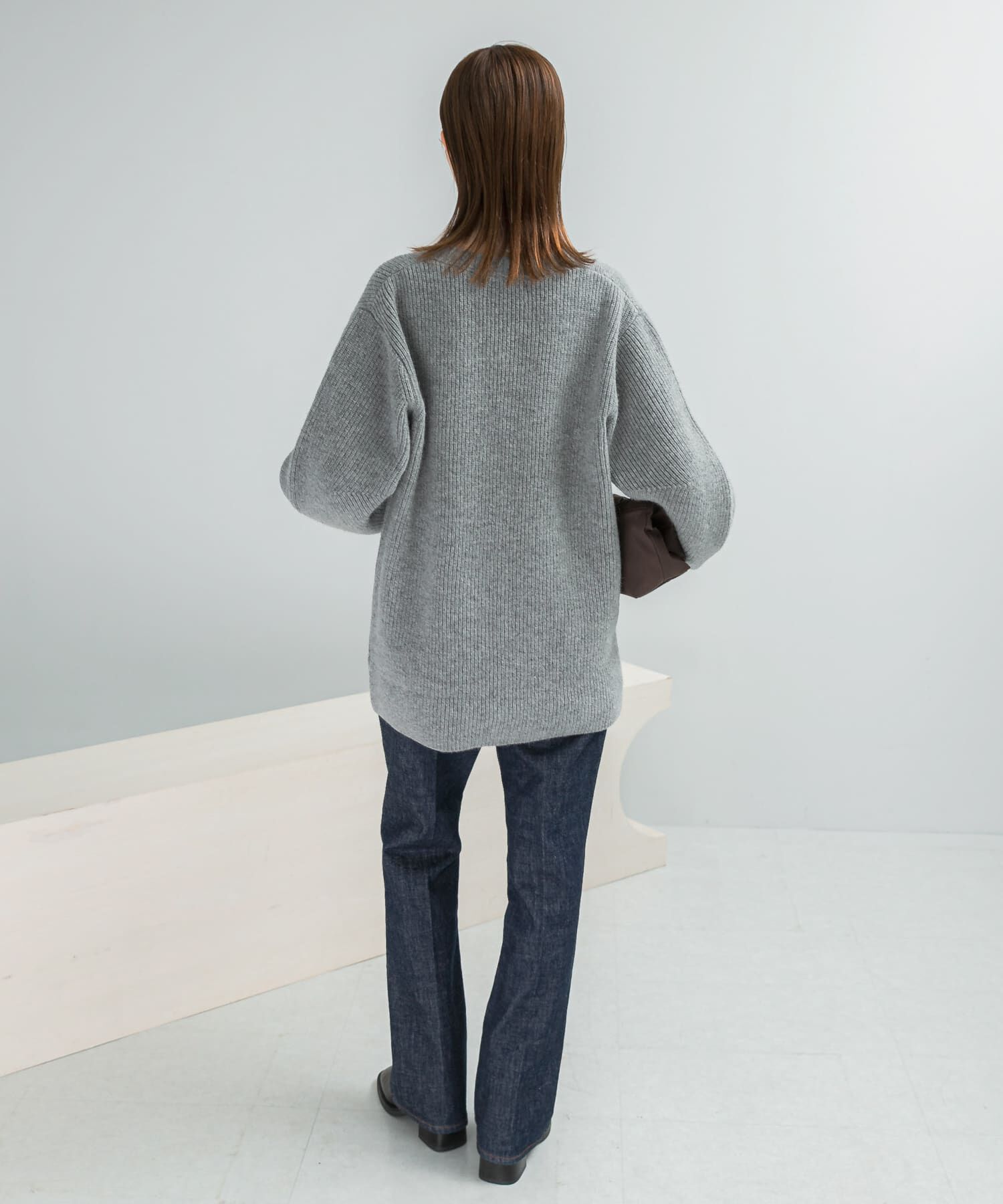 URBAN RESEARCH ROSSO「アルパカ混カーブスリーブVネックプルオーバー」|ニット・セーター|