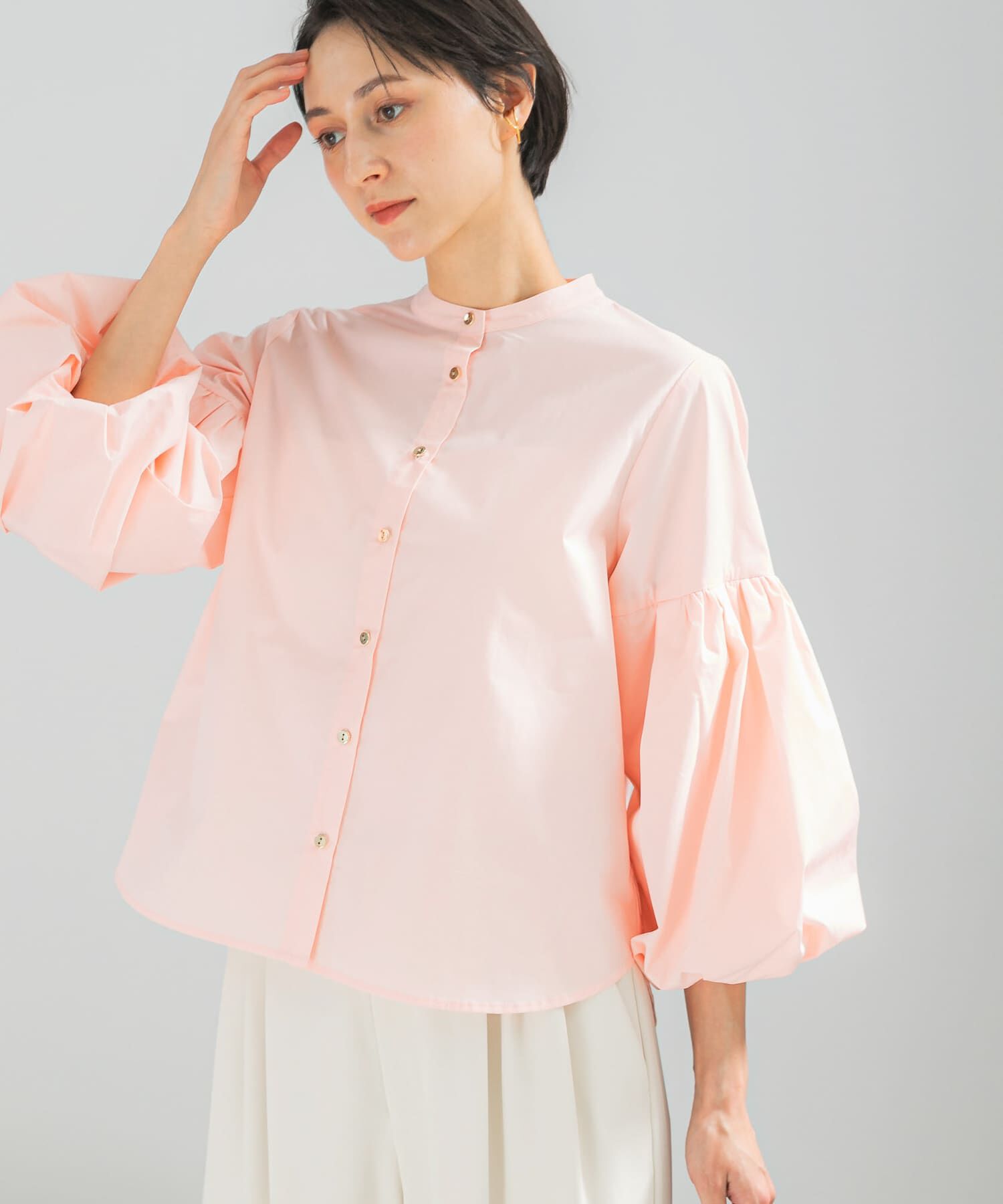 URBAN RESEARCH ROSSO「ボリュームスリーブシャツブラウス」|シャツ・ブラウス|