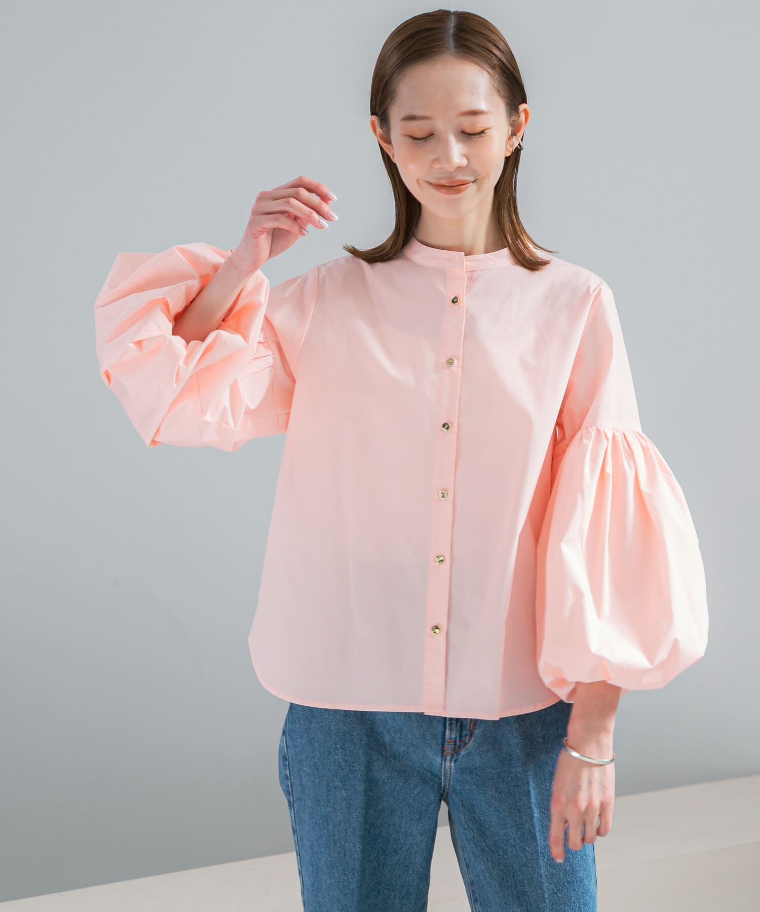 URBAN RESEARCH ROSSO「ボリュームスリーブシャツブラウス」|シャツ・ブラウス|