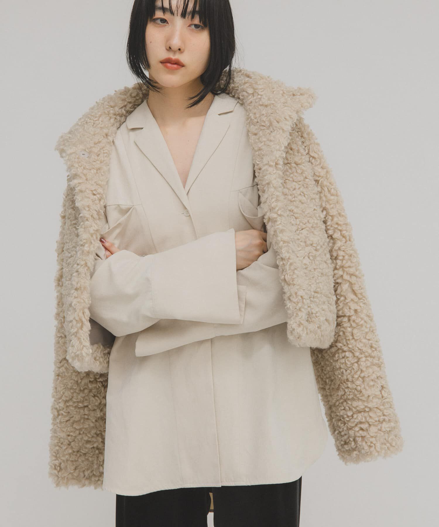  「ピーチスキンBIGシャツ」|シャツ・ブラウス|