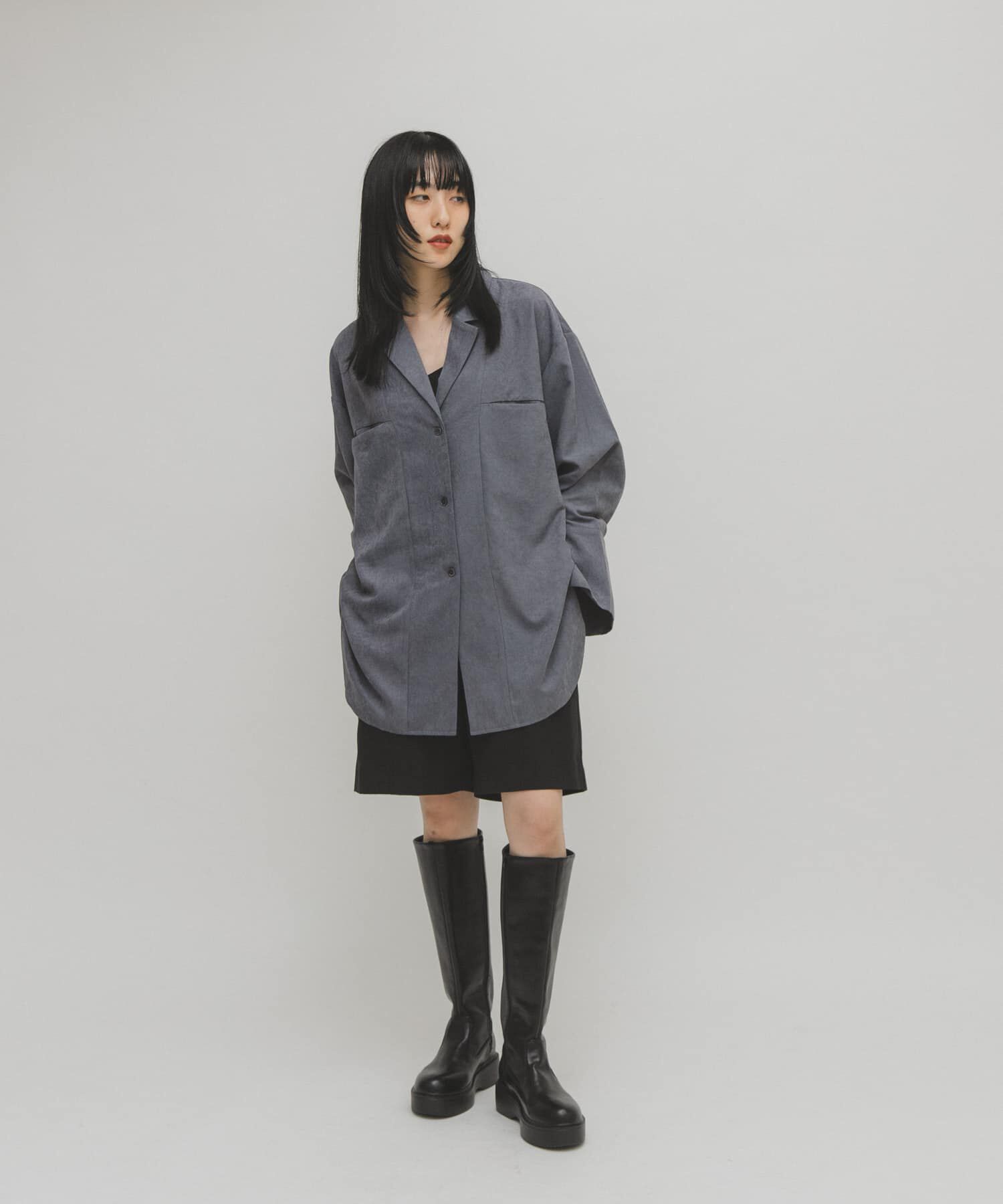  「ピーチスキンBIGシャツ」|シャツ・ブラウス|