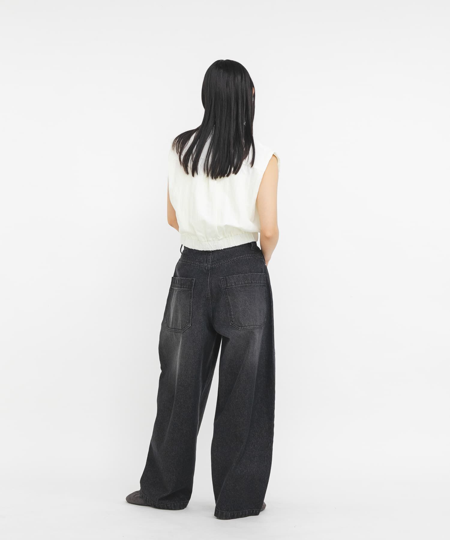  「シームデザインカーブデニム」|デニム|