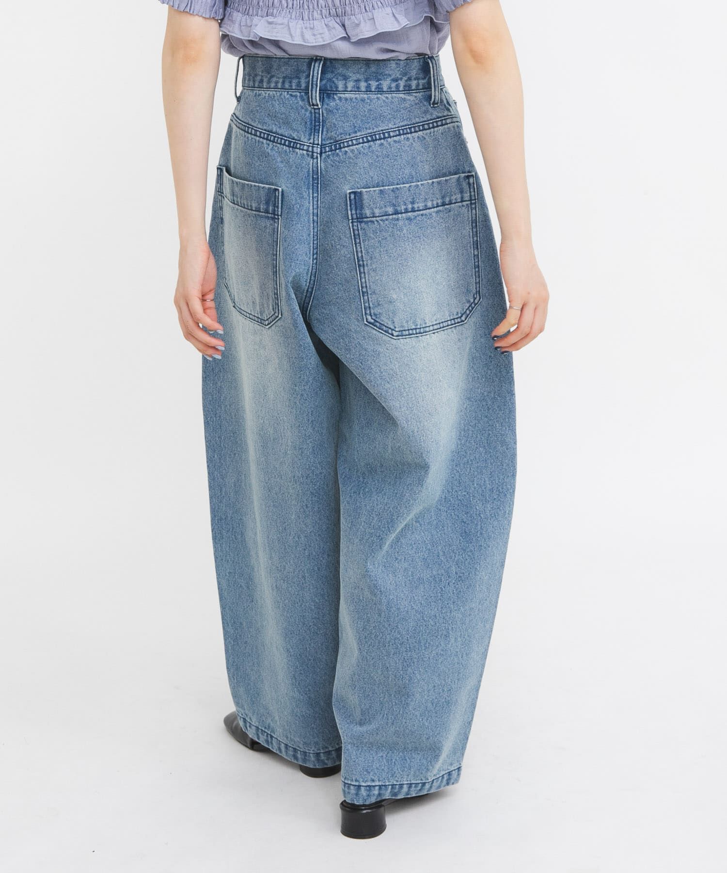  「シームデザインカーブデニム」|デニム|