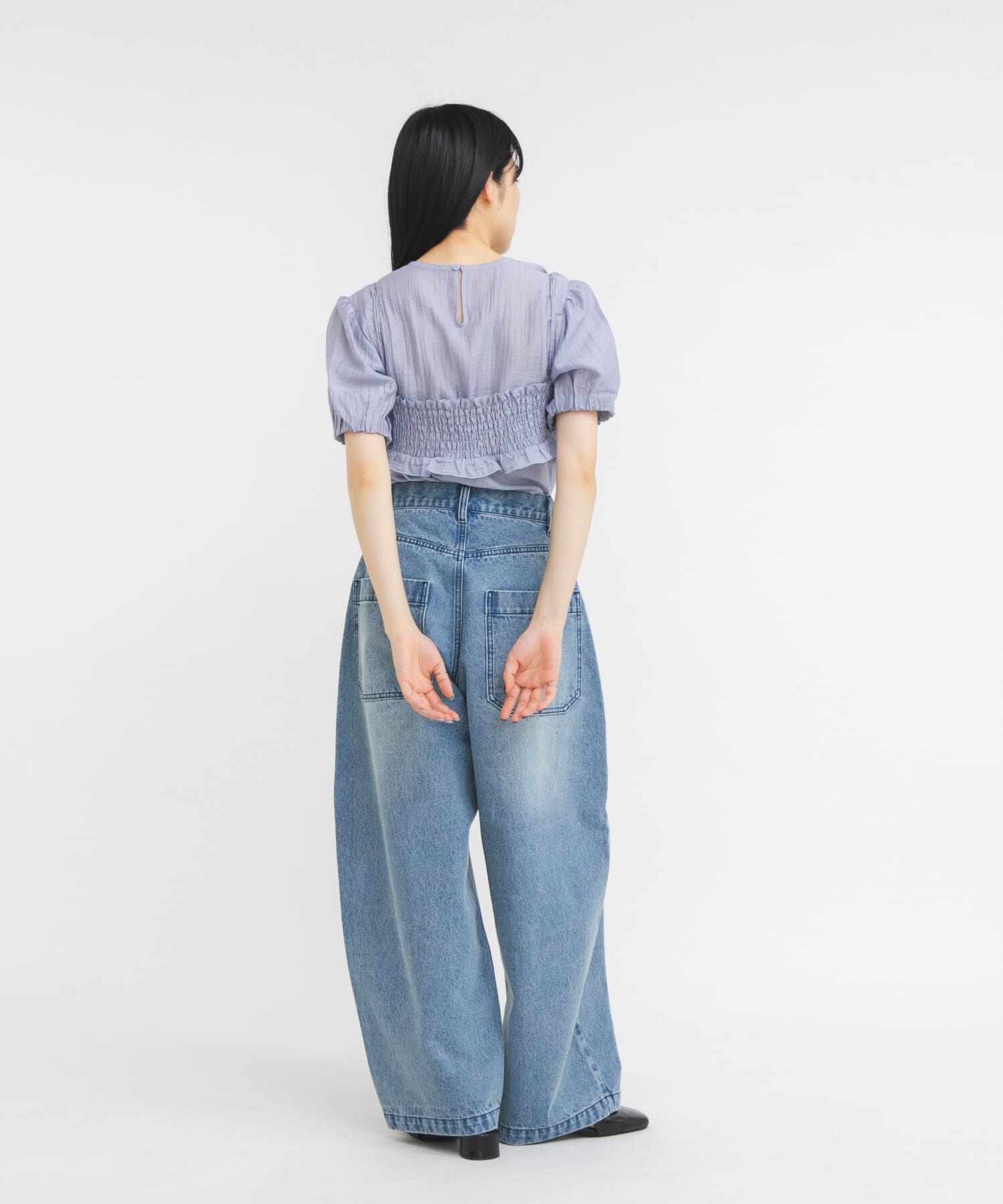  「シームデザインカーブデニム」|デニム|