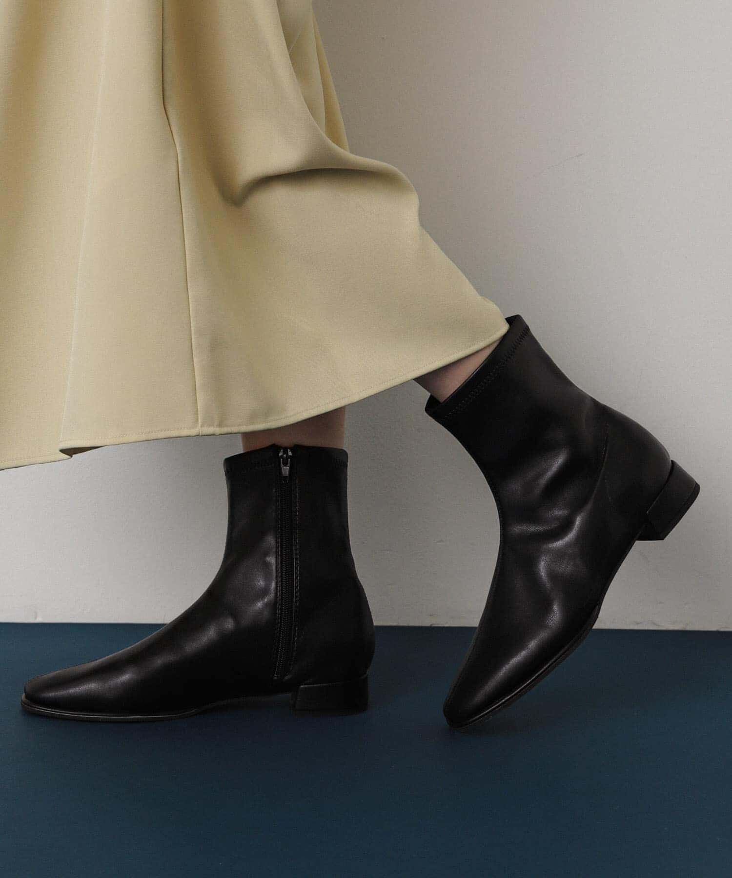 SENSE OF PLACE by URBAN RESEARCH「スクエアトゥセンターシームストレッチローブーツ」|ショートブーツ|