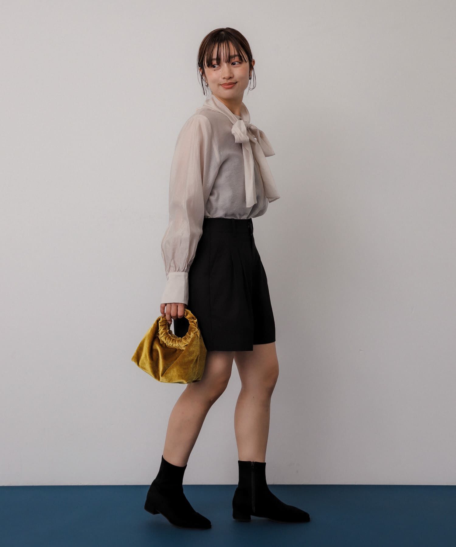 SENSE OF PLACE by URBAN RESEARCH「スクエアトゥセンターシームストレッチローブーツ」|ショートブーツ|