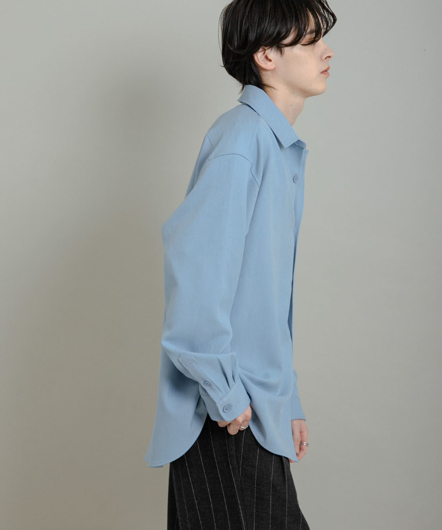 SENSE OF PLACE by URBAN RESEARCH「『UR TECH』ヘリンボーンレギュラーカラーシャツ」|シャツ・ブラウス|