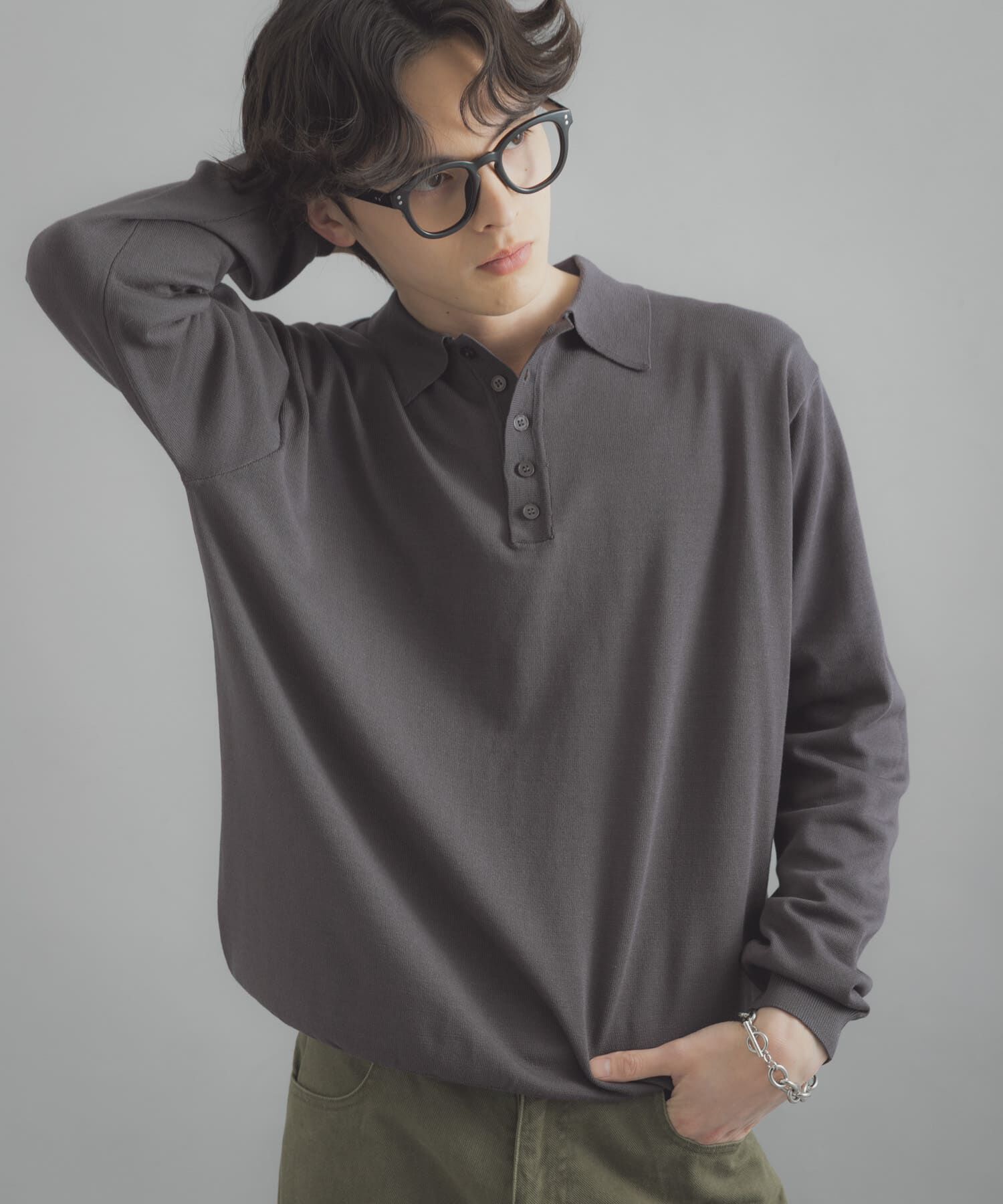 SENSE OF PLACE by URBAN RESEARCH「『洗濯可/防花粉』SKINProofニットポロシャツ」|ニット・セーター|