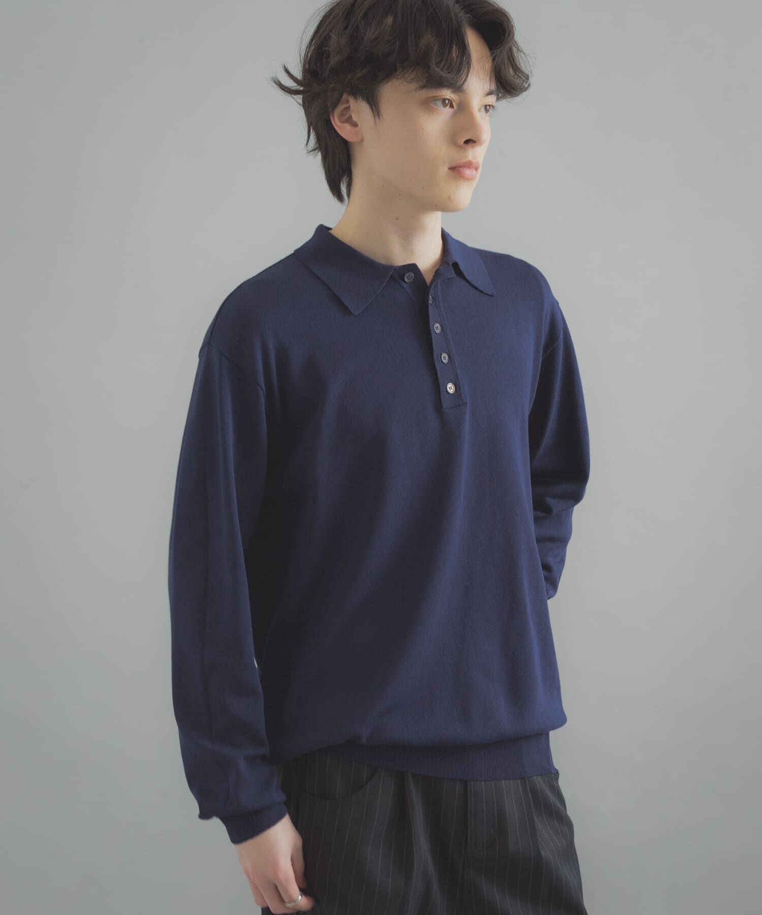 SENSE OF PLACE by URBAN RESEARCH「『洗濯可/防花粉』SKINProofニットポロシャツ」|ニット・セーター|