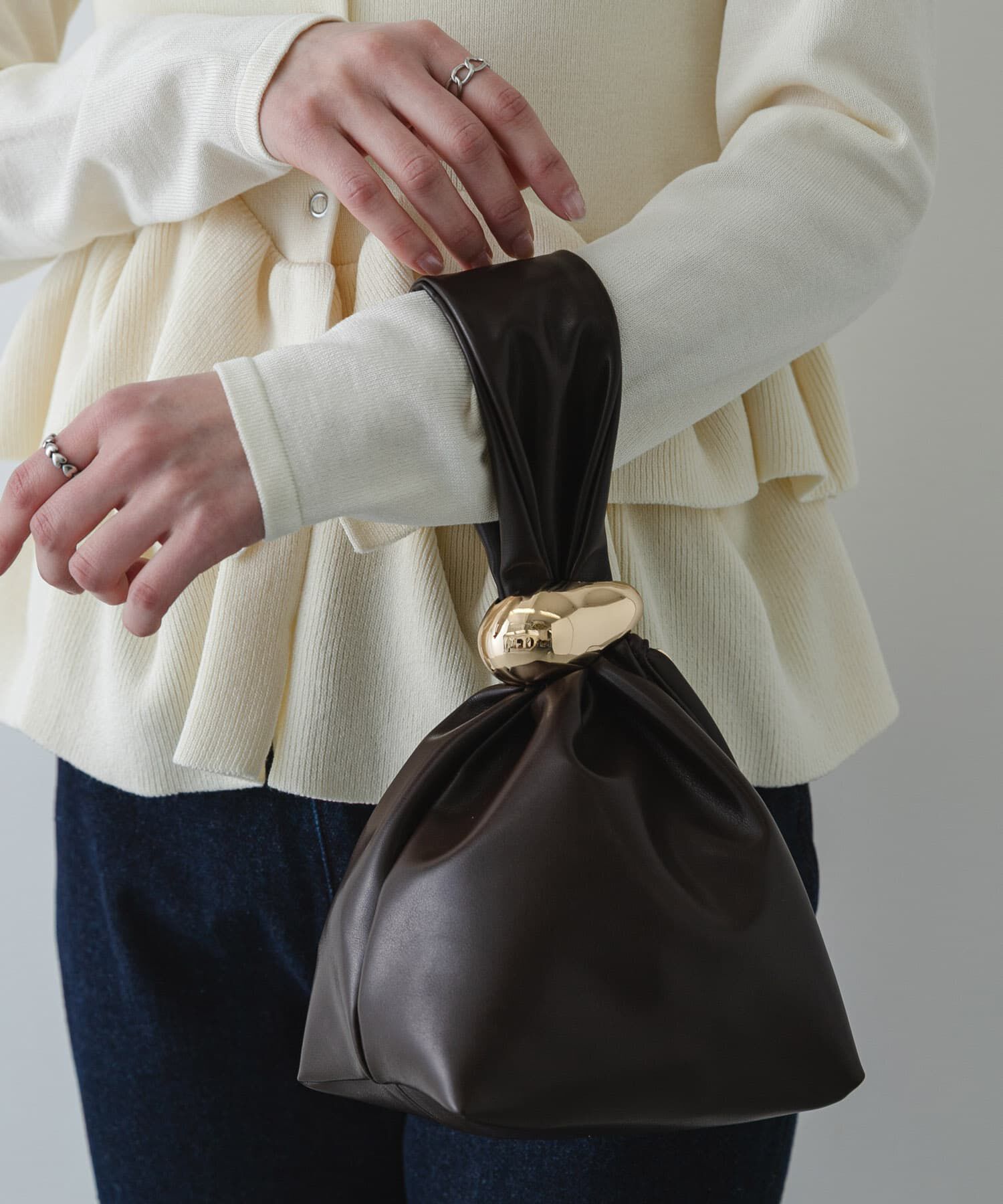 SENSE OF PLACE by URBAN RESEARCH「メタルツキキンチャクバッグ」|ハンドバッグ|