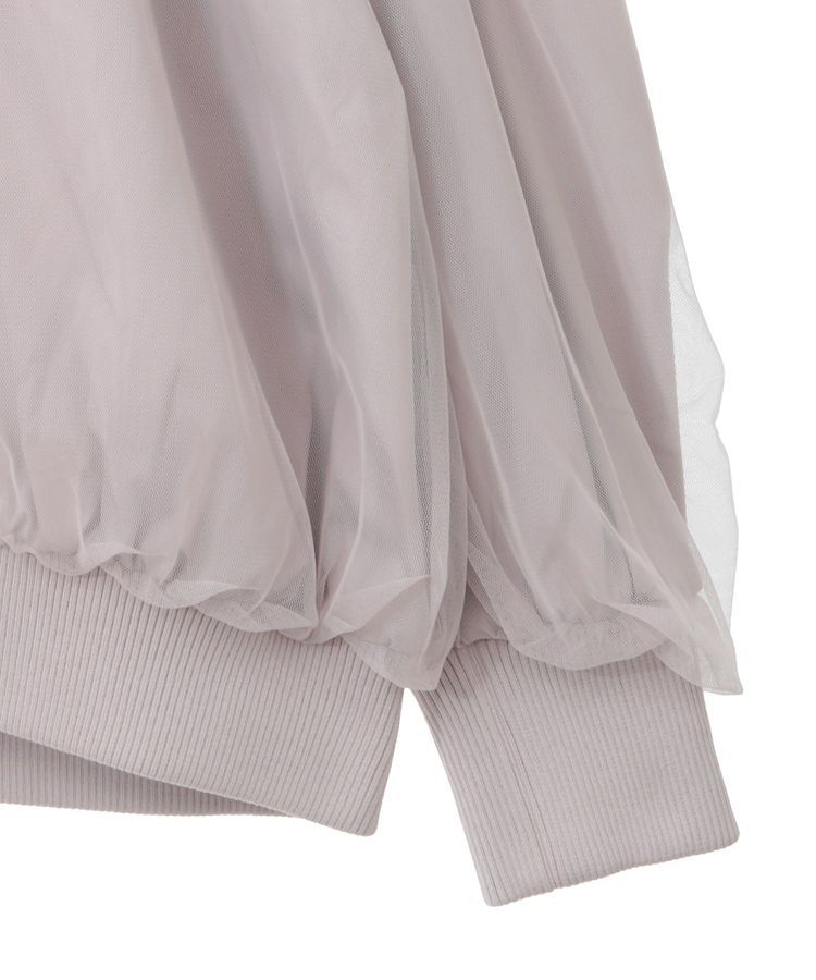 earth music&ecology「チュールレイヤードMA-1」|ブルゾン・スタジャン|