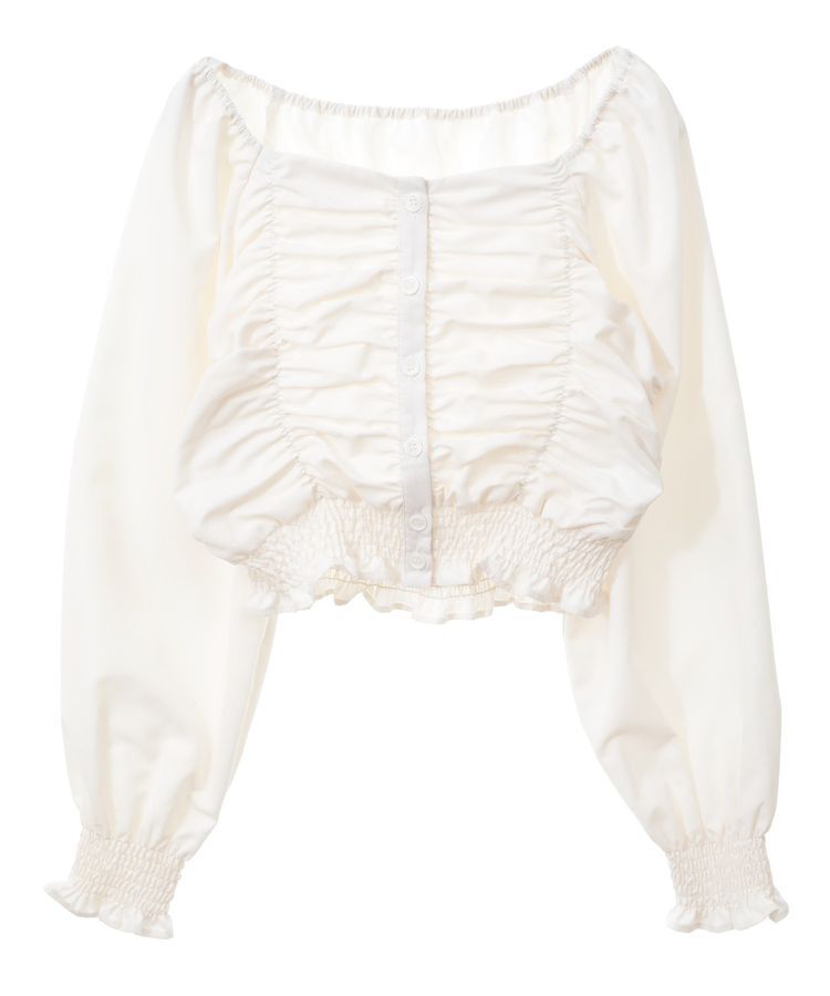 earth music&ecology「ピーチシャーリングブラウス」|シャツ・ブラウス|