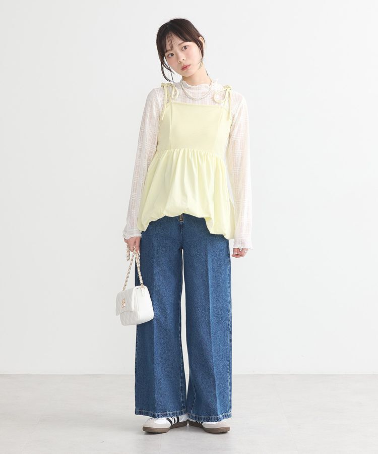 earth music&ecology「シアーチェックプルオーバー」|Tシャツ・カットソー|