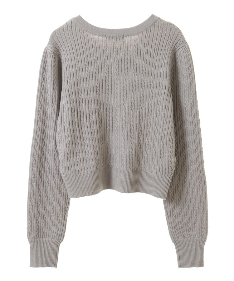 earth music&ecology「ミニケーブルコンパクトカーディガン」|カーディガン|