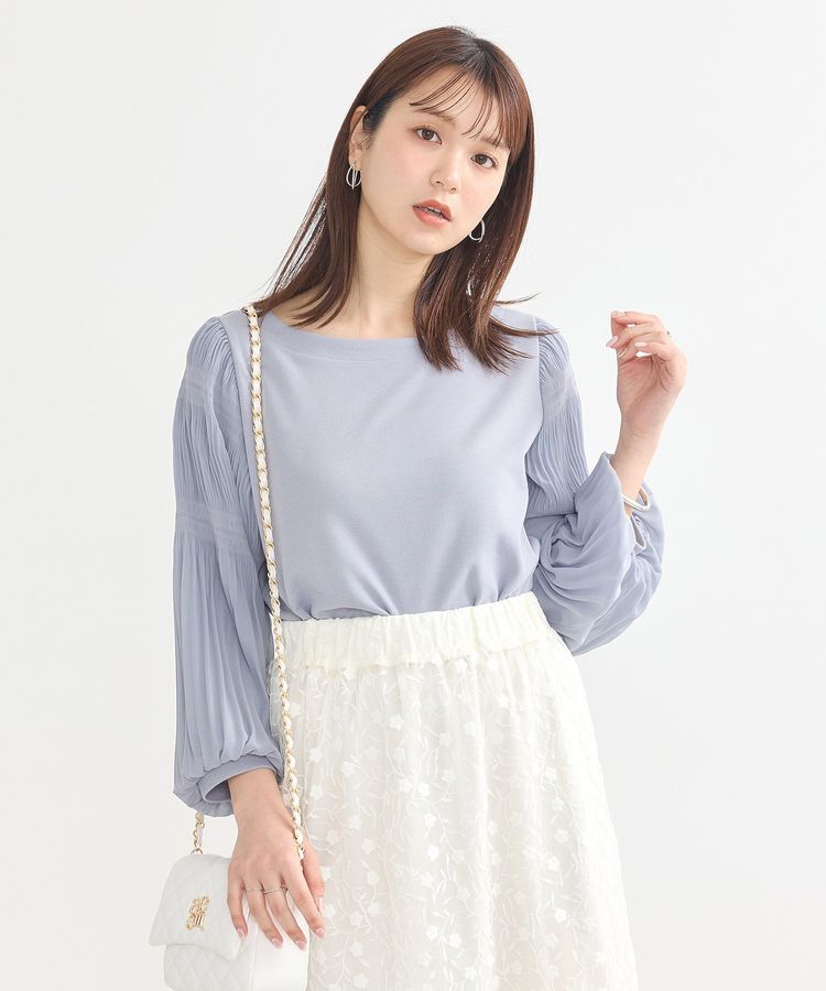 earth music&ecology「マジョリカプリーツプルオーバー」|Tシャツ・カットソー|