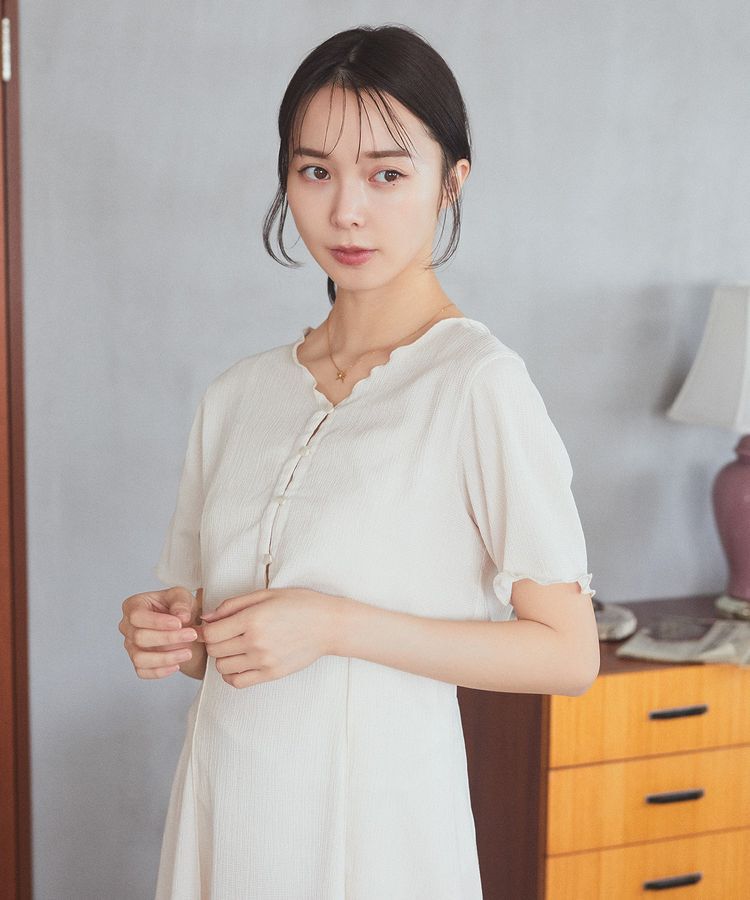 earth music&ecology「SET2点ギャザーカットカーデ＋キャミワンピース」|ワンピース|