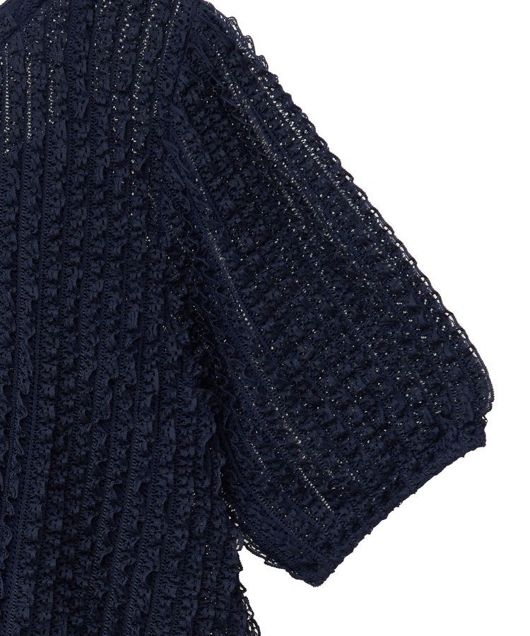 earth music&ecology「ミニフリルカットレースアンサンブル」|カーディガン|