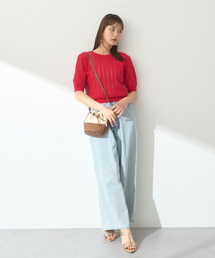 earth music&ecology「透かしニットプルオーバー」|ニット・セーター|