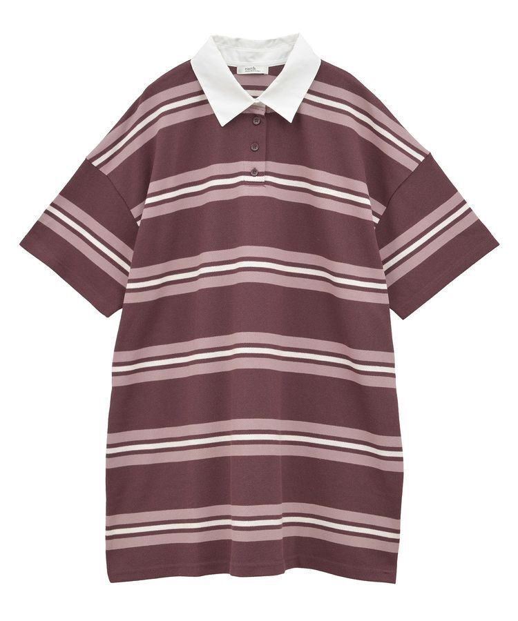 earth music&ecology「レトロボーダーラガーミニワンピース」|ワンピース|