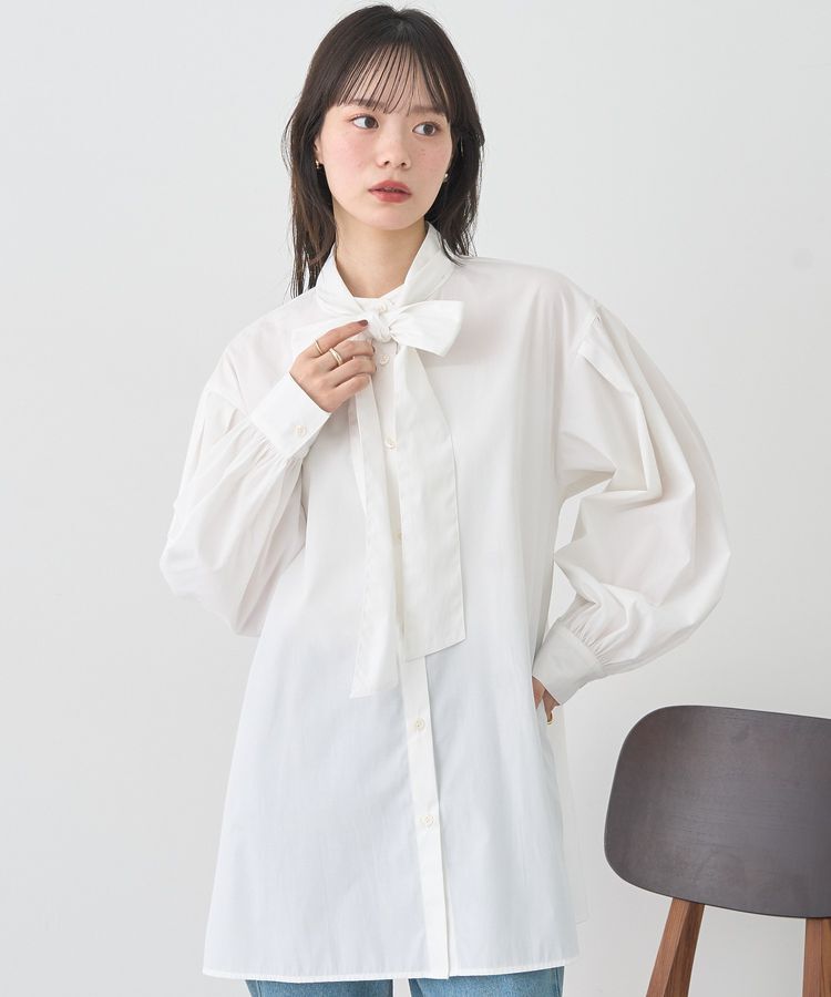 earth music&ecology「2wayボウタイブラウス」|シャツ・ブラウス|