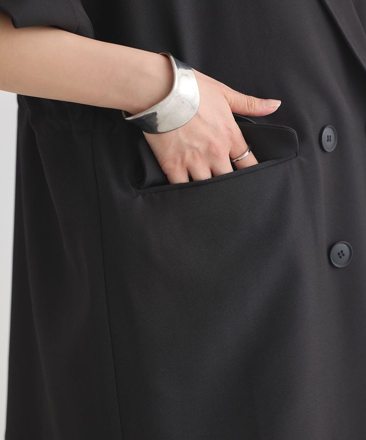 earth music&ecology「半袖サイドドロストジャケット」|テーラードジャケット|