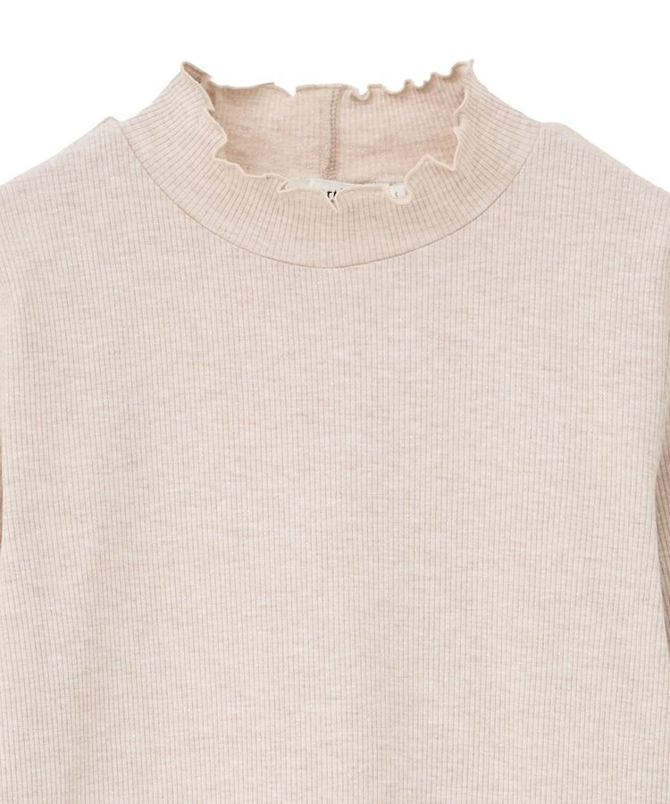 earth music&ecology「ラメテレコハイネックプルオーバー」|Tシャツ・カットソー|