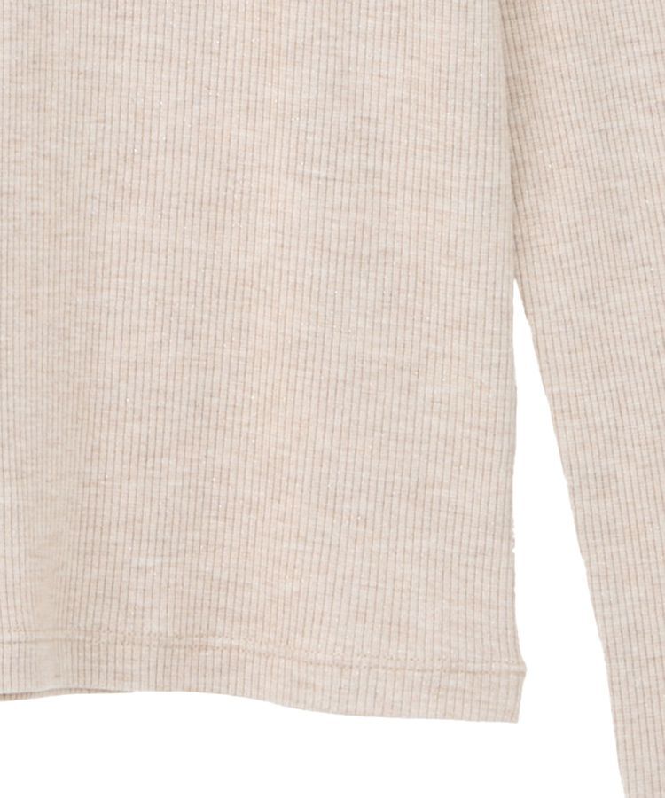 earth music&ecology「ラメテレコハイネックプルオーバー」|Tシャツ・カットソー|