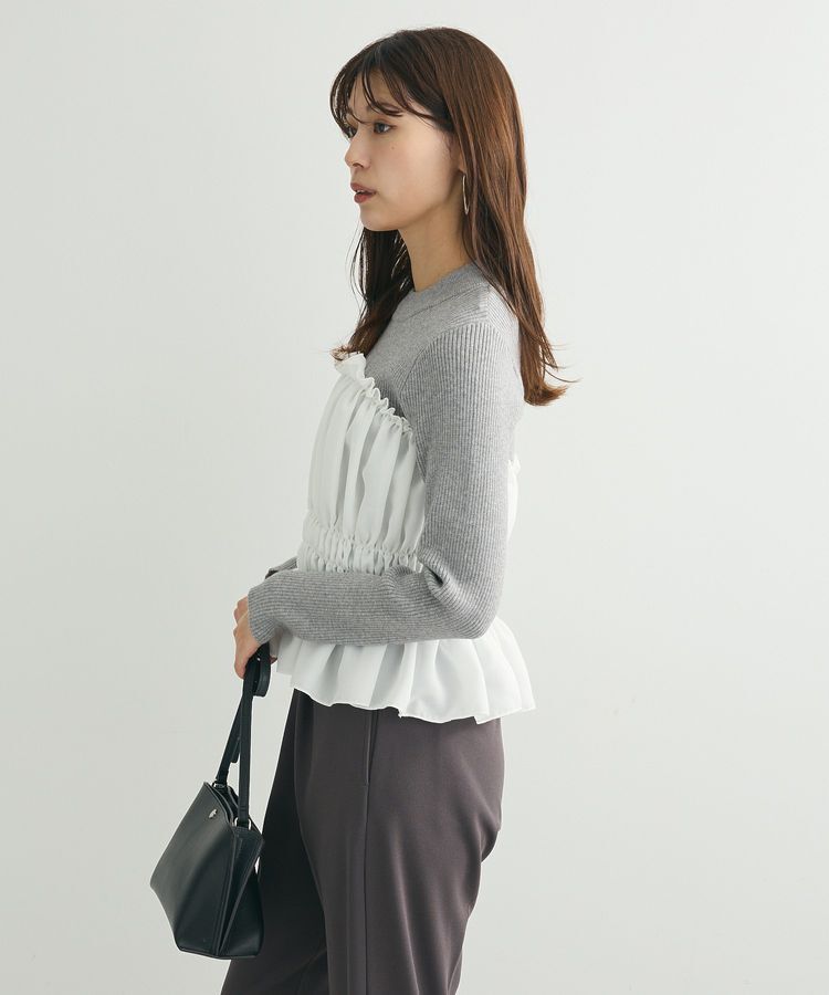 Green Parks「・swing by ビスチェレイヤーハイネックニット」|ニット・セーター|